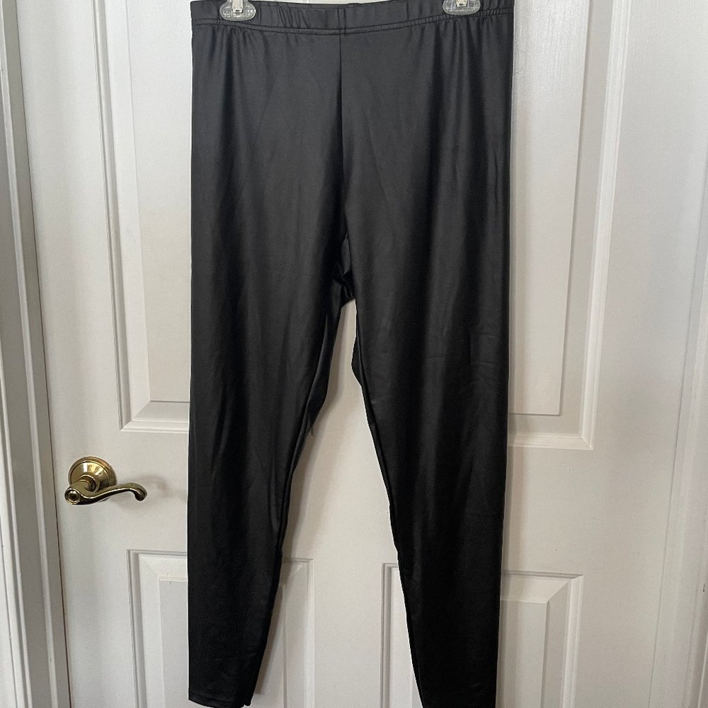 French Laundry Faux Leather Leggings